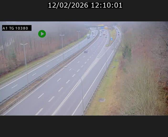 Traffic live webcam Luxembourg Senningerberg - A1 direction Luxembourg Kirchberg - BK 10.3
