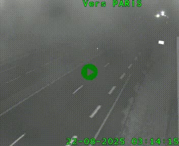 Caméra routière sur l'autoroute A20 à Saint-Hilaire-Bonneval, au sud de Limoges. Vue orientée vers Paris
