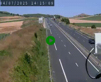 Caméra autoroute A75 à hauteur de Le Crest, en direction de Montpellier