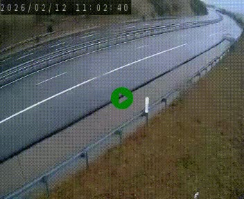 Caméra autoroutière France - A75, Engayresque, entre Millau et Séverac-le-Chateau, en direction de Montpellier