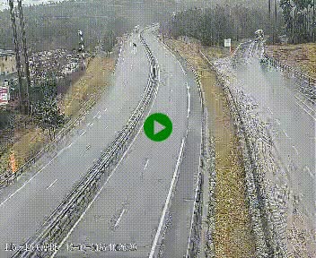 Caméra autoroute A75 à hauteur du col du rocher blanc en direction de Montpellier