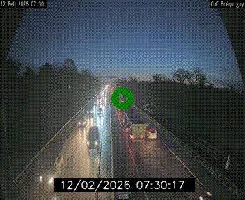 Webcam sur le périphérique de Rennes (N136) à hauteur du quartier Bréquigny, au sud de la ville