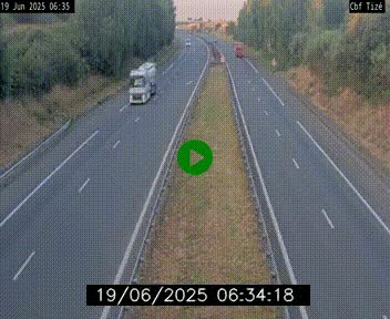 Webcam sur le périphérique de Rennes (N136) à hauteur de Tizé, à l'est de la ville