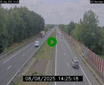 Webcam sur le périphérique de Rennes (N136) à hauteur de Maurepas, au nord de la ville
