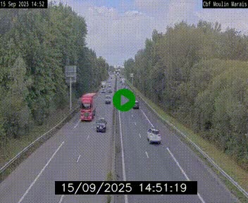 Webcam sur le périphérique de Nantes (N844) entre la Porte de Saint-Luce et la Porte d'Anjou, à l'est de la ville