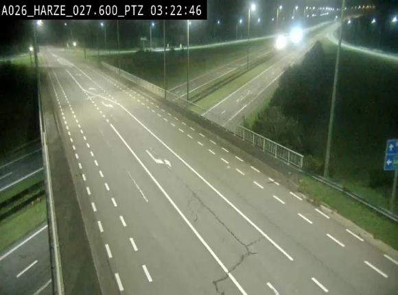 Caméra autoroute Belgique - Sougné-Remouchamps,E25 direction Luxembourg