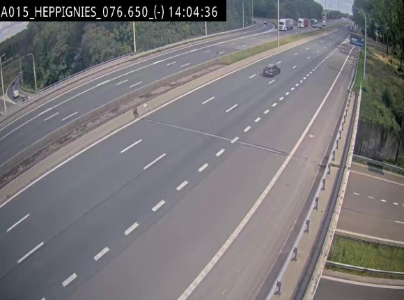 Webcam autoroute Belgique - Heppignies - E42 direction Namur - BK 76.4