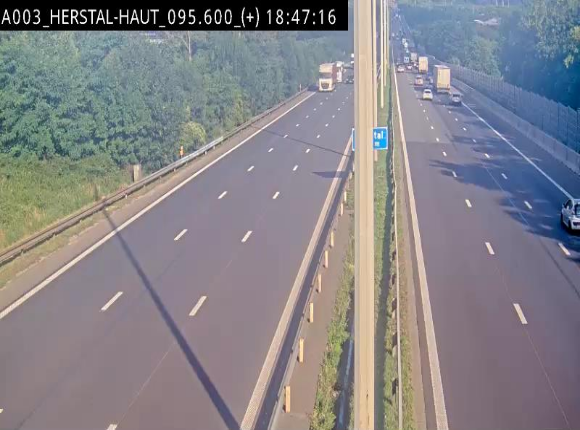 Webcam autoroute Belgique - Herstal - E40 direction Aix-la-Chapelle - BK 97