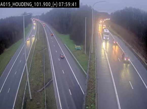 Webcam autoroute Belgique - Houdeng-Goegnies - Jonction E19/E42 direction Tournai/Mons - BK 101.85