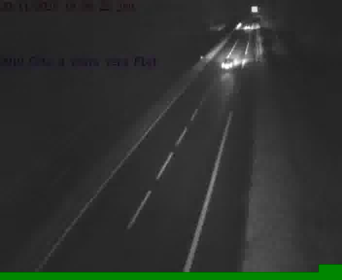 Webcam sur la D910 située dans la Côte des 4 vents. Vue orientée vers le haut de la côte, vers Faulquemont