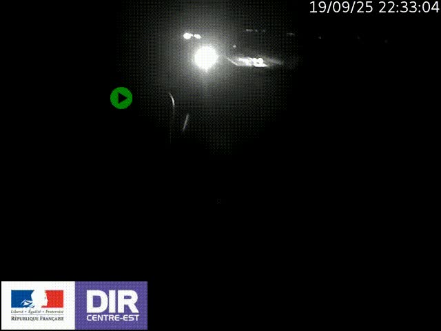 Webcam sur le contournement de Valence, sur la Nationale 7, à la jonction avec la N532, caméra orientée vers Grenoble