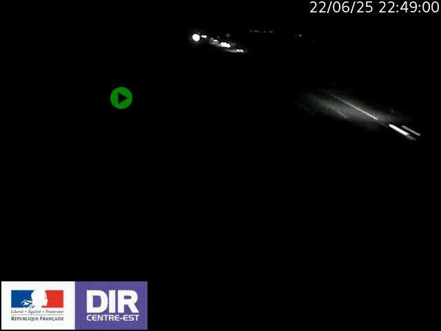 Webcam sur le contournement de Valence, sur la Nationale 7, à la jonction avec la N532, caméra orientée vers Grenoble