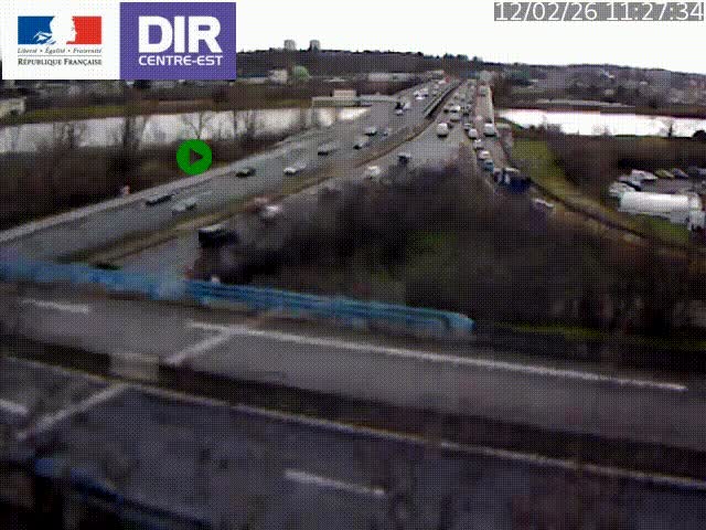 Webcam autoroute sur A450 à Pierre-Bénite en direction de Lyon et de l'autoroute A7