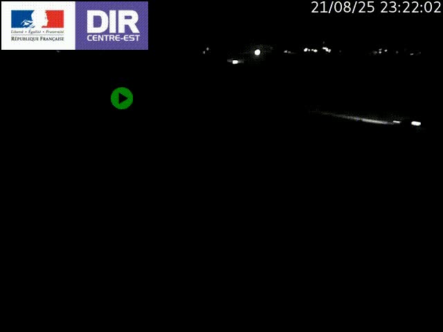 Webcam sur le contournement de Valence, sur la Nationale 7, caméra orientée vers Lyon