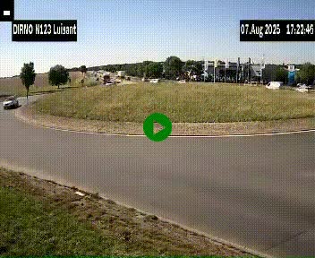 Webcam en périphérie de Chartres sur la N123, à hauteur de Luisant. Vue orientée vers Chartres