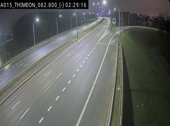 Caméra trafic Belgique - Thiméon - E42, jonction avec A54 (E420) direction La Louvière/Charleroi - BK 82.82