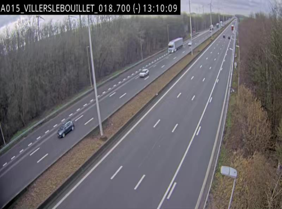 Webcam autoroute Belgique - Villers-le-Bouillet - E42 direction Liège - BK 18.7