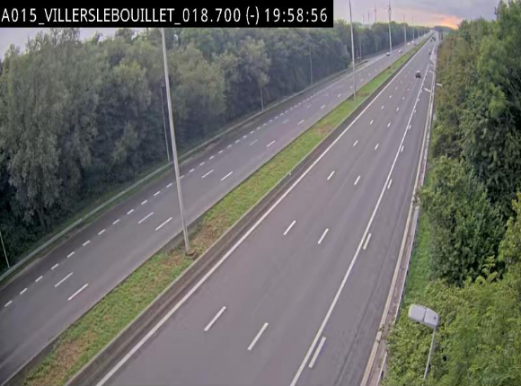 Webcam autoroute Belgique - Villers-le-Bouillet - E42 direction Liège - BK 18.7