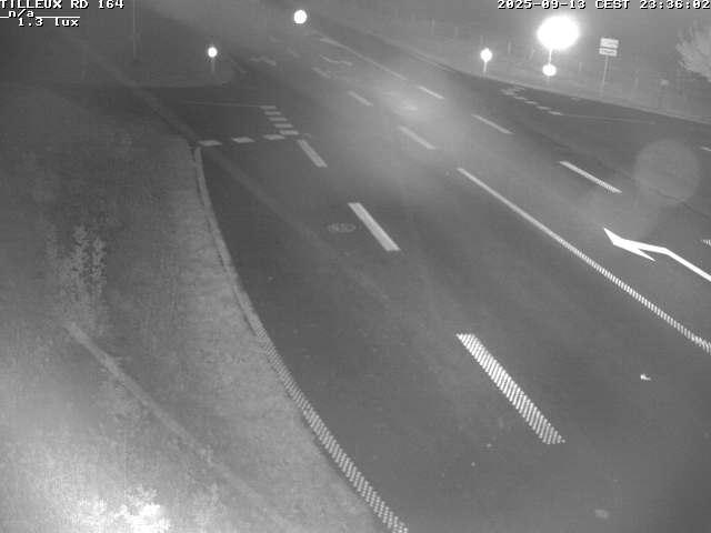 Webcam sur la RD164 à Tilleux. Vue orientée vers Neufchâteau