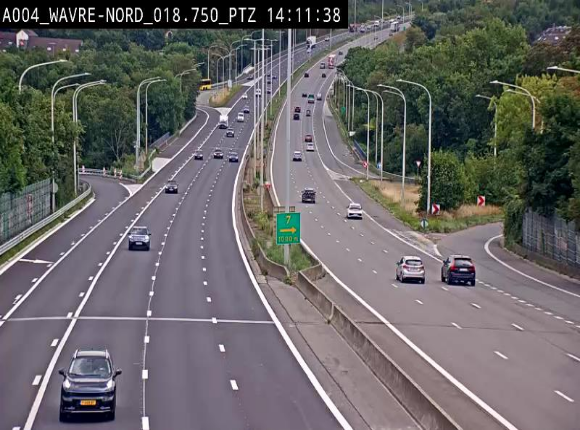 Webcam traffic E411(A4) - BK 18.7 - Bierges (Wavre Nord)