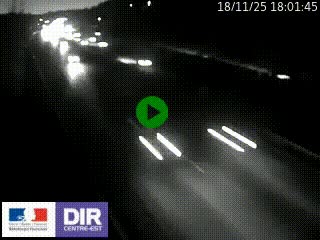 Webcam routière à Saint-Etienne-Terrenoire sur la RN88 avant la jonction entre l'A72 et le Boulevard Périphérique de Saint-Etienne