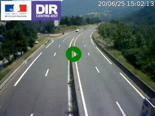 Caméra sur la Nationale 90 (N90) à La Léchère, en direction et à proximité d'Albertville