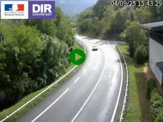 Caméra trafic sur la N90 à Bourg-Saint-Maurice, en provenance d'Aoste et en direction d'Albertville