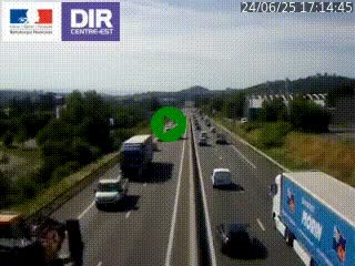 Caméra autoroute à Saint-Etienne (Les Littes) à hauteur du Ikea Saint-Etienne sur l'A72 en direction de Roanne