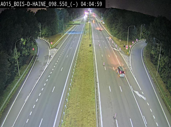 Webcam autoroute Belgique - Bois d'Haine - E42 - BK 98.6