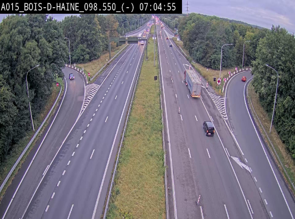 Webcam autoroute Belgique - Bois d'Haine - E42 - BK 98.6