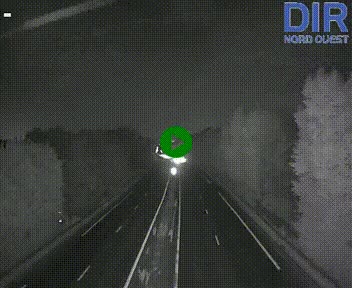 Webcam sur le périphérique de Caen (N814) à l'est de la ville, à Mondeville hauteur de la sortie 2, Presqu'île-Rives de l'Orne, au bout de l'autoroute A13