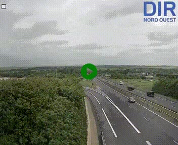 Webcam au début de l'A84 sur le périphérique Ouest de Caen (N814) à hauteur de la sortie 9, Porte de Bretagne