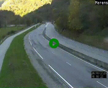 Webcam dans les Pyrénées à hauteur de Mérens-les-Vals sur N320, en direction de Pas de la Casa (Andorre)