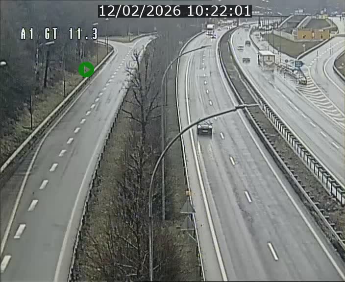 Traffic live webcam Luxembourg Senningerberg - A1 direction Allemagne - BK 11.3