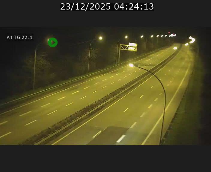 Traffic live webcam Luxembourg Flaxweiler - A1 direction Luxembourg - BK 22.4