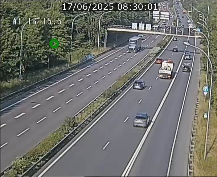 Traffic live webcam Luxembourg Munsbach - A1 direction Luxembourg - BK 15.5