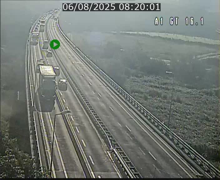 Traffic live webcam Luxembourg Niederanven - A1 direction Allemagne - BK 16.1