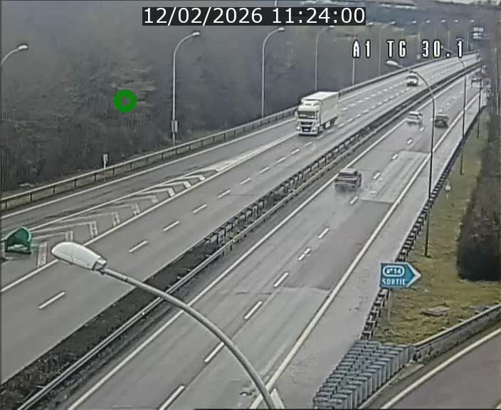 Traffic live webcam Luxembourg Grevenmacher - A1 direction Luxembourg - BK 30.1
