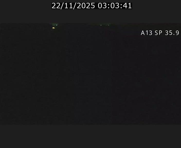 Webcam trafic sur A13 à l'entrée ouest du tunnel Markusbierg à Remerschen. Vue orientée vers Mondorf-les-Bains.