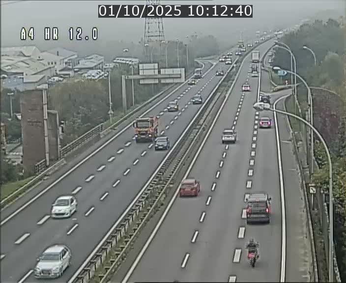 Traffic live webcam Luxembourg Jonction Foetz - A4 - BK 12.0 - direction Esch sur Alzette