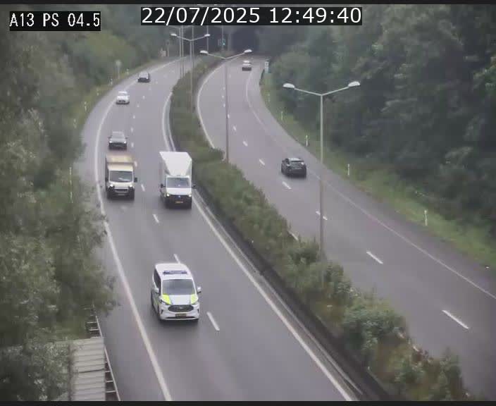 Traffic live webcam Luxembourg Differdange - A13 direction Esch-sur-Alzette - BK 4.5