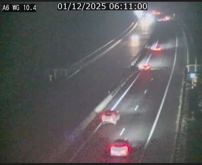 Traffic live webcam Luxembourg Mamer - A6 - BK 10.4 - direction Luxembourg/France/Allemagne