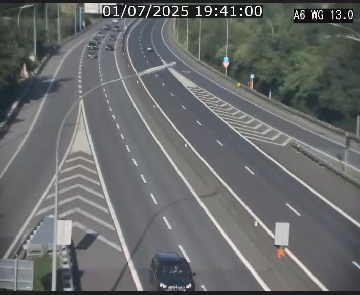 Traffic live webcam Luxembourg Mamer - A6 - BK 13 - direction Luxembourg/France/Allemagne