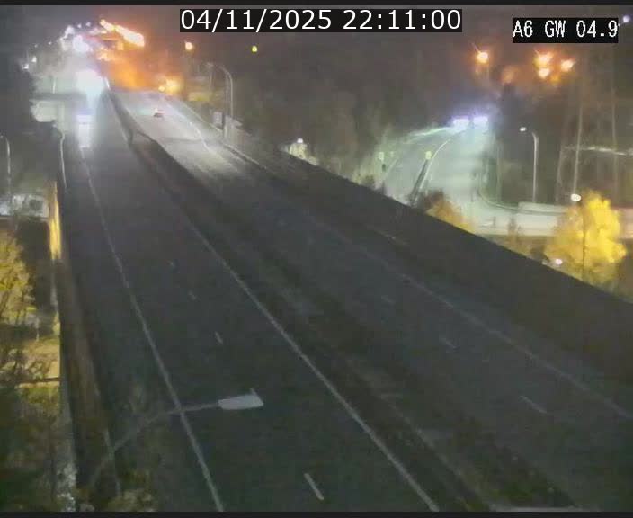 Traffic live webcam Luxembourg Croix de Cessange - A6 - BK 4.9 - direction Belgique