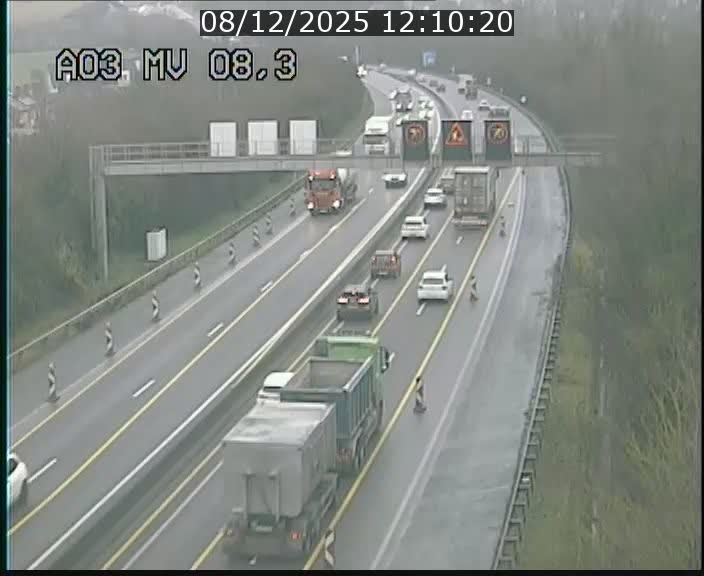 Webcam Autoroute après la Croix de Bettembourg en direction de Luxembourg sur l'A3