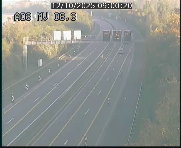Webcam Autoroute après la Croix de Bettembourg en direction de Luxembourg sur l'A3