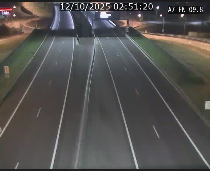 Caméra trafic Luxembourg - A7, Tunnel Gousselerbierg, sortie sud, direction rond-point Lorentzweiler (BK 9.9)