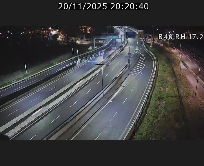 Webcam sur le contournement d'Esch Belval à hauteur de la sortie Université de Luxembourg. Vue orientée vers Luxembourg