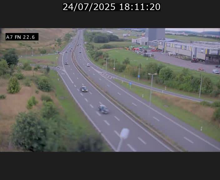 Caméra trafic Luxembourg - A7, Colmar-berg direction Mersch