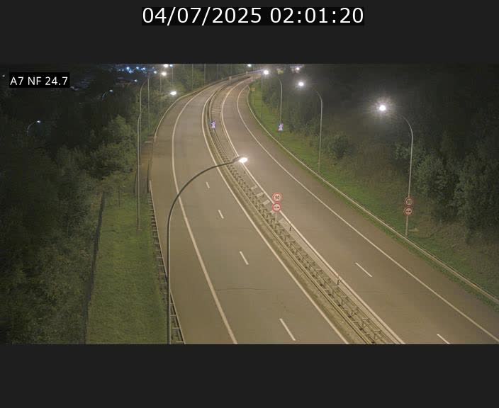Caméra trafic Luxembourg - A7, Schieren direction Mersch